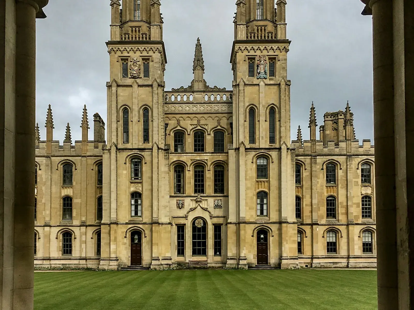 The historic All Souls College quadrangle in Oxford